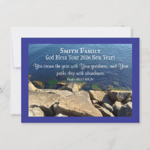 Cartes Pour Fêtes Annuelles Dieu bénisse la nouvelle année 2026 Photo de la me