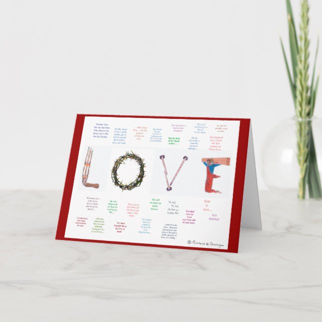 Cartes Pour Fêtes Annuelles Dieu est ... (Devant)
