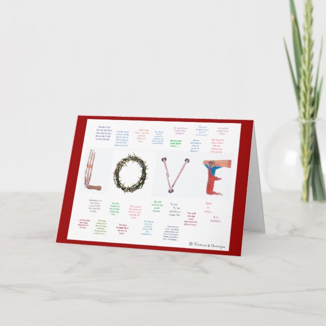Cartes Pour Fêtes Annuelles Dieu est ... (Devant)