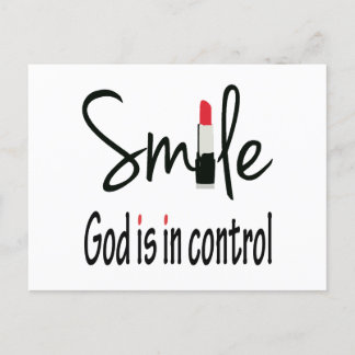 Cartes Pour Fêtes Annuelles dieu sourire a le contrôle