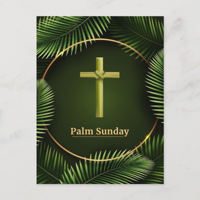 Cartes Pour Fêtes Annuelles Dimanche du Palm (Devant)