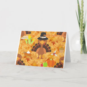 Cartes Pour Fêtes Annuelles dinde bon thanksgiving