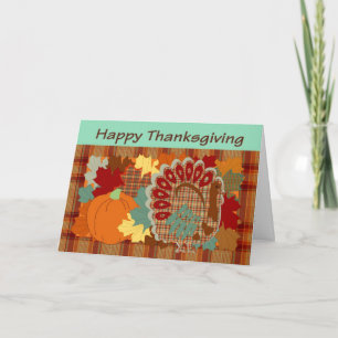 Cartes Pour Fêtes Annuelles Dinde de Thanksgiving