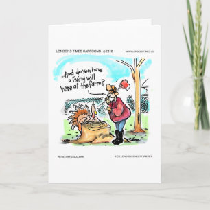 Cartes Pour Fêtes Annuelles Dinde de Thanksgiving Testament Humoristique Cadea