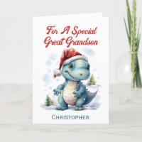 Dinosaure de Noël Great Grand-fils