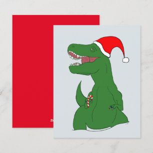 Cartes Pour Fêtes Annuelles Dinosaure Holiday