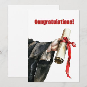 Cartes Pour Fêtes Annuelles Diplôme d'études supérieures Félicitations