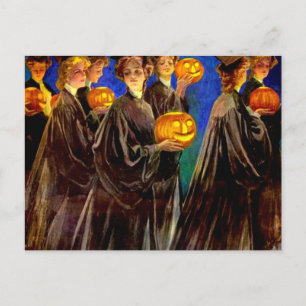 Cartes Pour Fêtes Annuelles Diplômés du Halloween Witch College