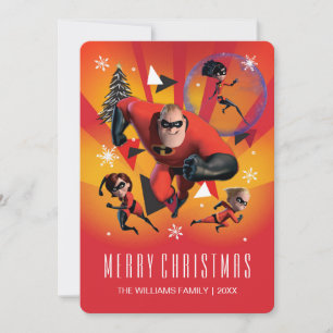 Cartes Pour Fêtes Annuelles Disney   Les Incroyables   Héros de vacances