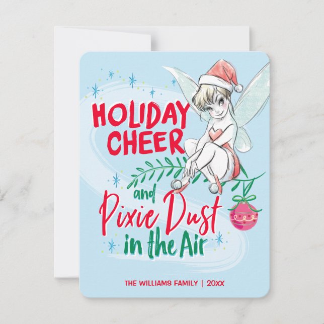 Cartes Pour Fêtes Annuelles Disney | Tinker Bell | Citation de fête - Photo (Devant)