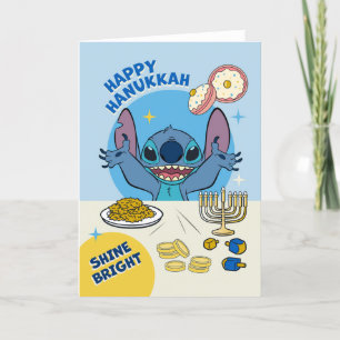 Cartes Pour Fêtes Annuelles Disney's Stitch   Bonne Hanoukka