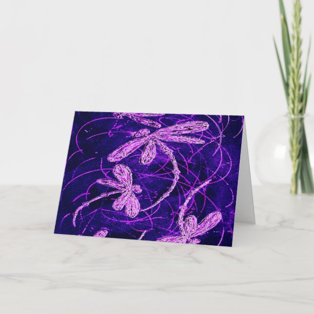 Cartes Pour Fêtes Annuelles Disque Flit Dragonfly (Devant)