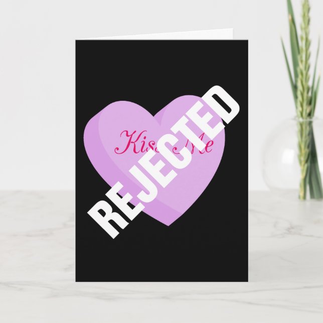 Cartes Pour Fêtes Annuelles Dites Bonne Valentines avec Rejet et Vide (Devant)