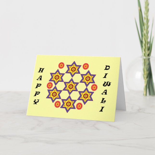 Cartes Pour Fêtes Annuelles Diwali (Devant)