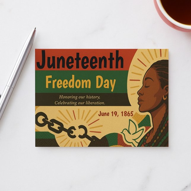 Cartes Pour Fêtes Annuelles Dix-septième Déclaration de liberté (Créateur téléchargé)