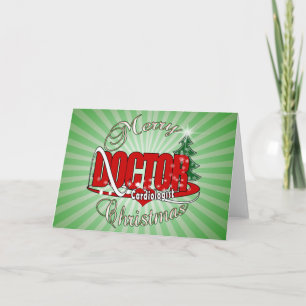 Cartes Pour Fêtes Annuelles DOCTEUR JOYEUX NOËL de cardiologue