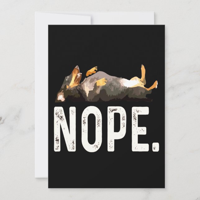 Cartes Pour Fêtes Annuelles Dog | Miss Dachshund. Non. (Devant)