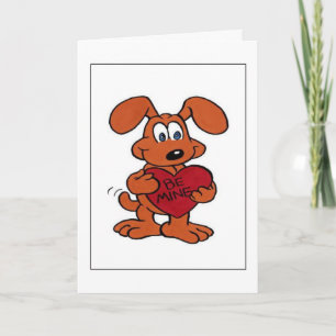 Cartes Pour Fêtes Annuelles Doggie Valentine