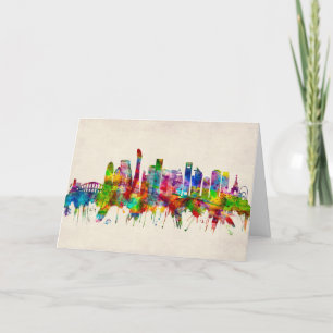 Cartes Pour Fêtes Annuelles Doha Qatar Skyline