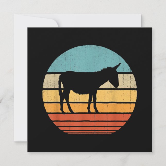 Cartes Pour Fêtes Annuelles Don Donkey Lover | Idées Cadeaux Agricoles (Devant)