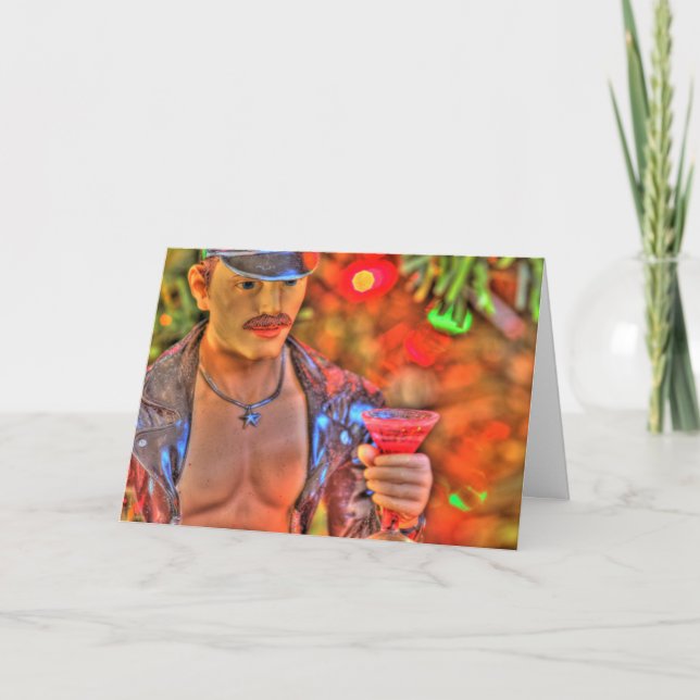 Cartes Pour Fêtes Annuelles Don Nous Maintenant Notre Vêtement Gay (Devant)