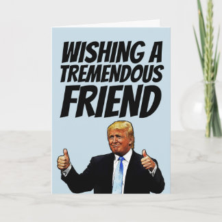 CARTES POUR FÊTES ANNUELLES DONALD TRUMP BITHDAY GREETING GREETING CARD