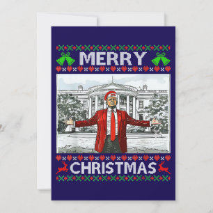 Cartes Pour Fêtes Annuelles Donald Trump Christmas Funny Santa Hat