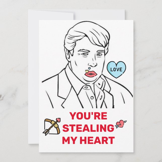 Cartes Pour Fêtes Annuelles donald trump valentines jour FUNNY Holiday Card (Devant)