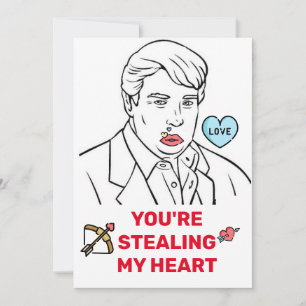 Cartes Pour Fêtes Annuelles donald trump valentines jour FUNNY Holiday Card