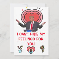 donald trump valentines jour FUNNY Holiday Card