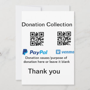 Cartes Pour Fêtes Annuelles Donation Collection conseil pot ajouter votre q r 