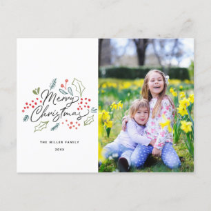 Cartes Pour Fêtes Annuelles Doodles colorés Joyeux Noël Photo