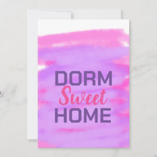 Cartes Pour Fêtes Annuelles Dorm doux doré rose violet aquarelle texte