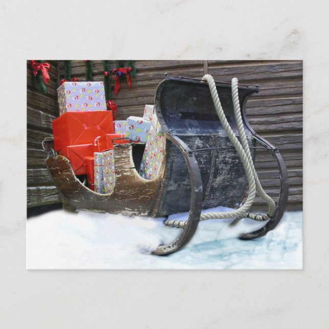Cartes Pour Fêtes Annuelles Dormez avec les cadeaux de Noël (Devant)