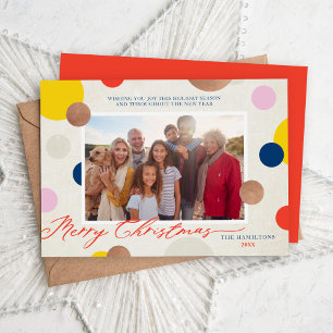 Cartes Pour Fêtes Annuelles Dottie Joyeux Noël Famille Photo