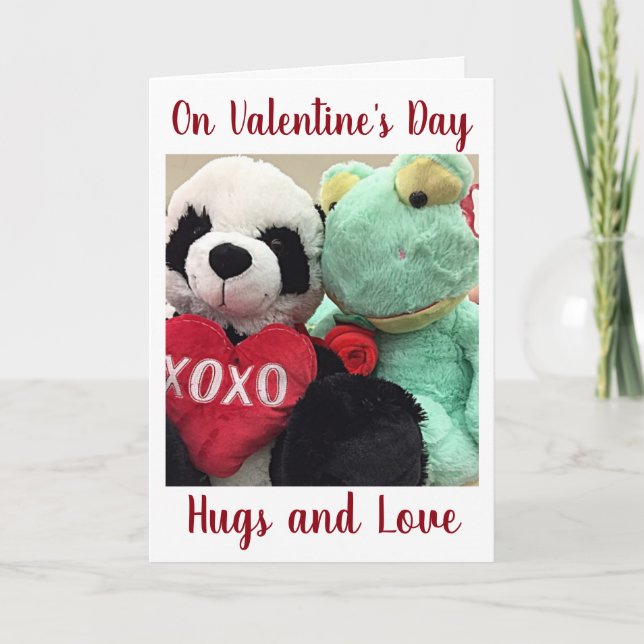 CARTES POUR FÊTES ANNUELLES **DOUBLE AMOUR POUR VOUS** LE JOUR DE VALENTINE (Devant)