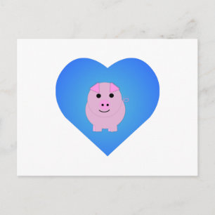 Cartes Pour Fêtes Annuelles Douce Amour de Cochon