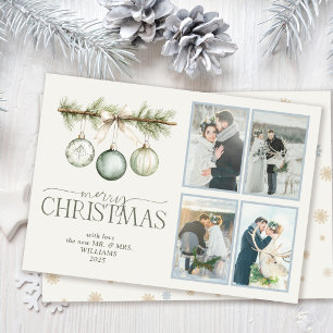 Cartes Pour Fêtes Annuelles Douce Noël Poussiéreuse Bleue Mariée Hiver