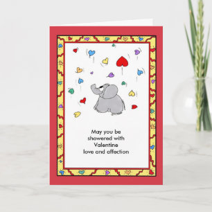 Cartes Pour Fêtes Annuelles Douche d'affection - Valentine