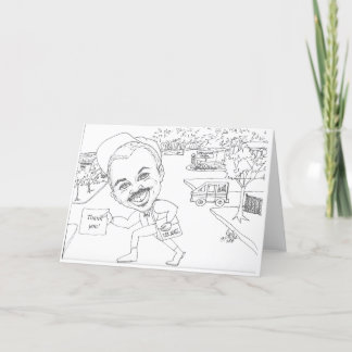 Cartes Pour Fêtes Annuelles Doug the mail man man Thank you !