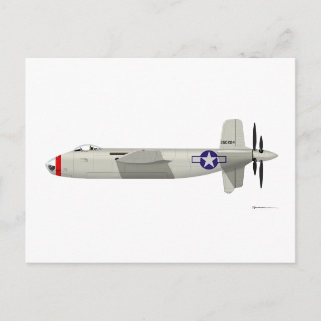 Cartes Pour Fêtes Annuelles Douglas XB-42 Mixmaster (Devant)