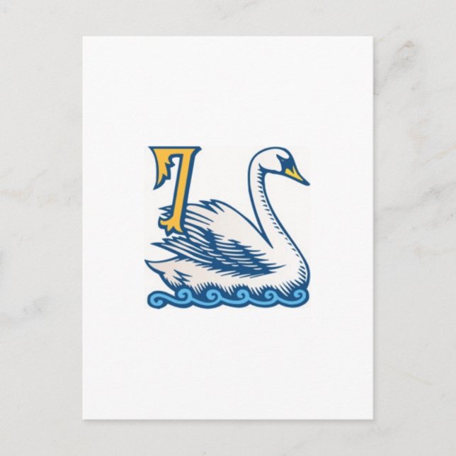 Cartes Pour Fêtes Annuelles Douze jours de Noël - Sept Cygnes nage (Devant)