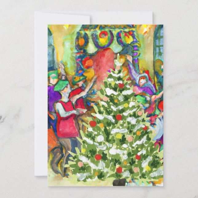 Cartes Pour Fêtes Annuelles Douzième Nuit (Devant)