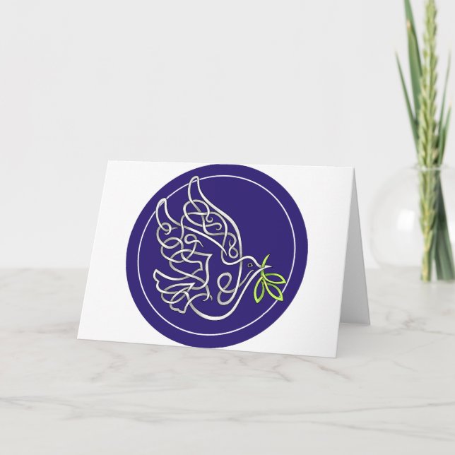 Cartes Pour Fêtes Annuelles Dove (Devant)