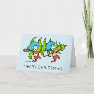 Cartes Pour Fêtes Annuelles Dr Seuss   Grille   Une chose deux Noël