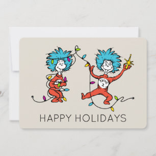 Cartes Pour Fêtes Annuelles Dr. Seuss   Grinch   Chose Un Chose Deux Danse