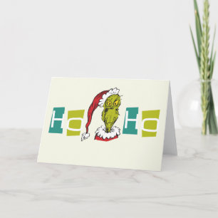 Cartes Pour Fêtes Annuelles Dr Seuss   Grinch - Ho Ho