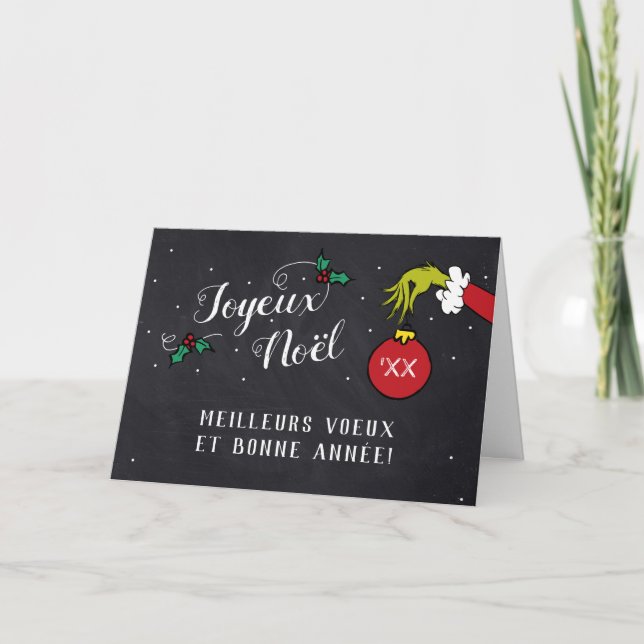 Cartes Pour Fêtes Annuelles Dr. Seuss | Grinch - Joyeux Noël (Devant)
