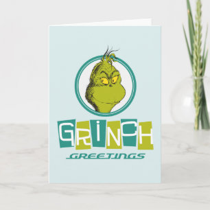 Cartes Pour Fêtes Annuelles Dr Seuss   Salutations Grinch