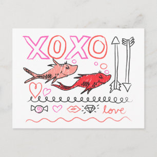 Cartes Pour Fêtes Annuelles Dr. Seuss Valentine   Conception XOXO